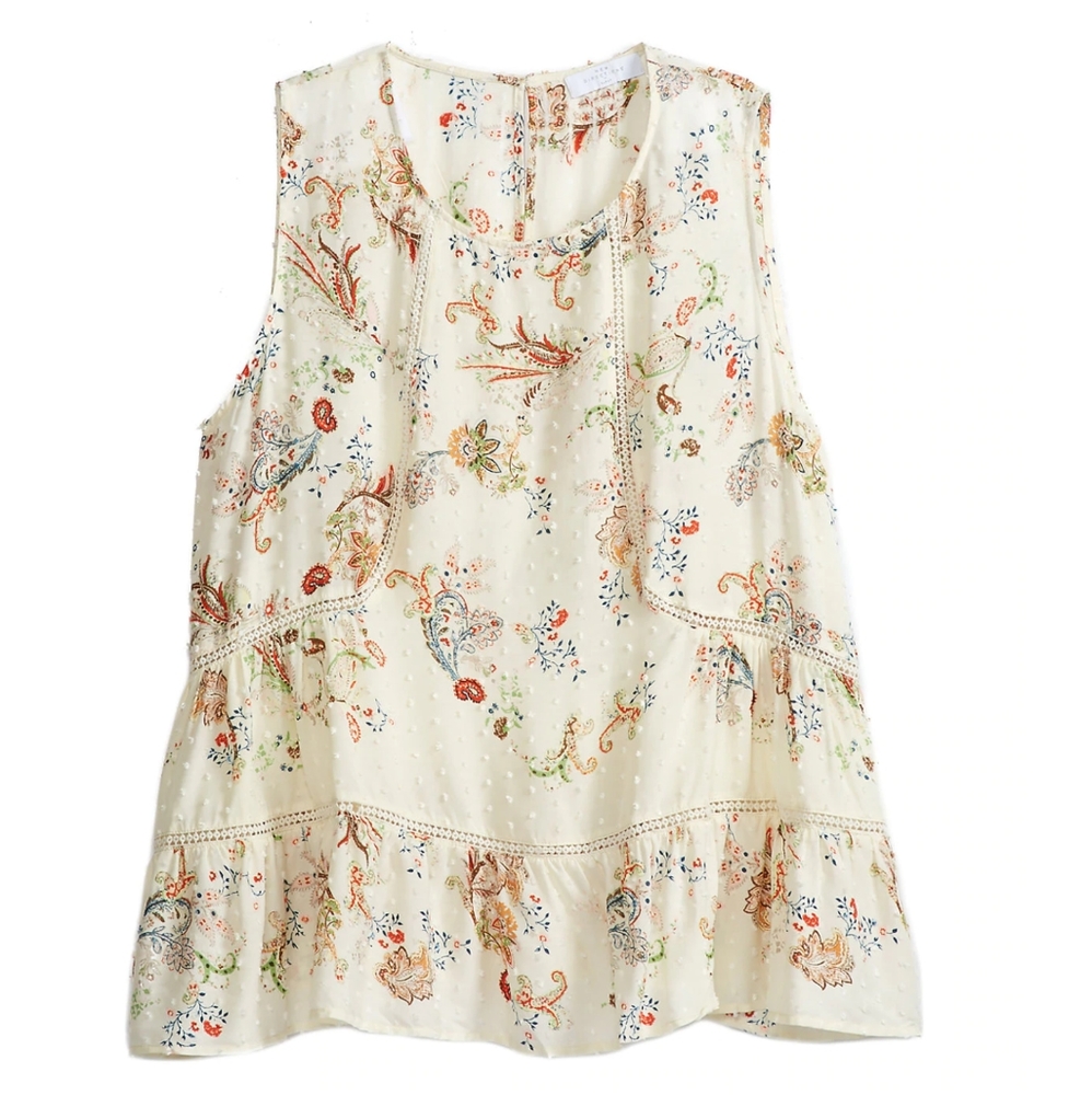 NEW ND Sleeveless Paisley Printed Top 1X